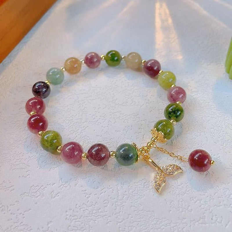 Pulsera de turmalina colorida: armonía y luz para tu energía espiritual