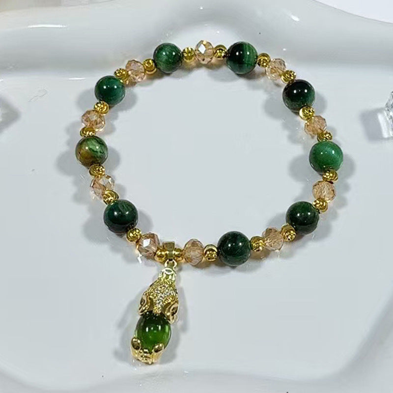 Pulsera de Cuarzo Verde: Estilo, Energía y Equilibrio Natural