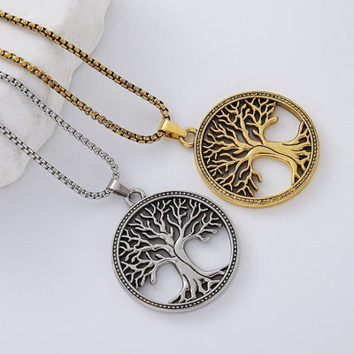 Collar Árbol de la Vida Zen Retro – Energía, Sabiduría y Equilibrio Espiritual