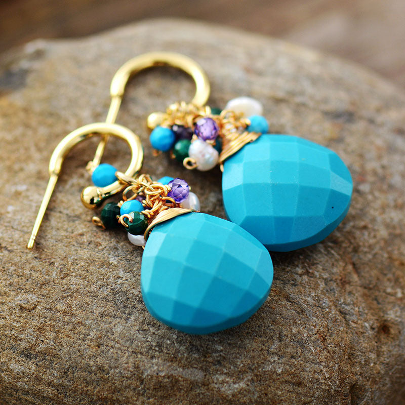 Pendientes gota de Ópalo y Turquesa: protección, creatividad y equilibrio