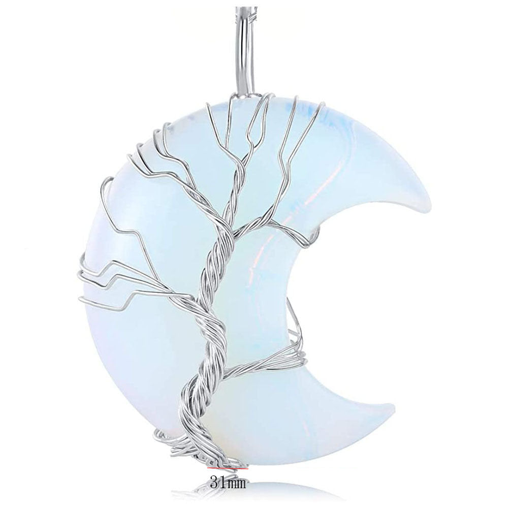 Collar Árbol de la Vida con Minerales Naturales – Energía, Equilibrio y Armonía Interior