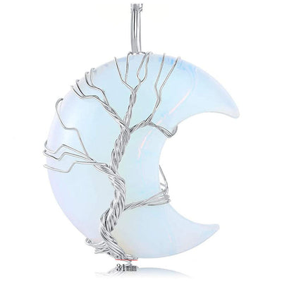 Collar Árbol de la Vida con Minerales Naturales – Energía, Equilibrio y Armonía Interior