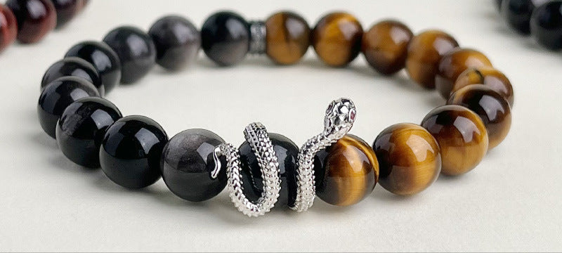 Pulsera de Obsidiana Nevada – Energía Renovada y Protección Espiritual