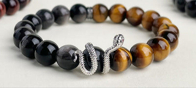 Pulsera de Obsidiana Nevada – Energía Renovada y Protección Espiritual