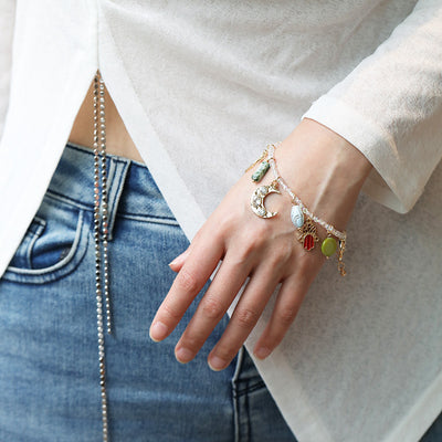 Energía Lunar y Pureza: Collar y Pulsera de Selenita para Bienestar