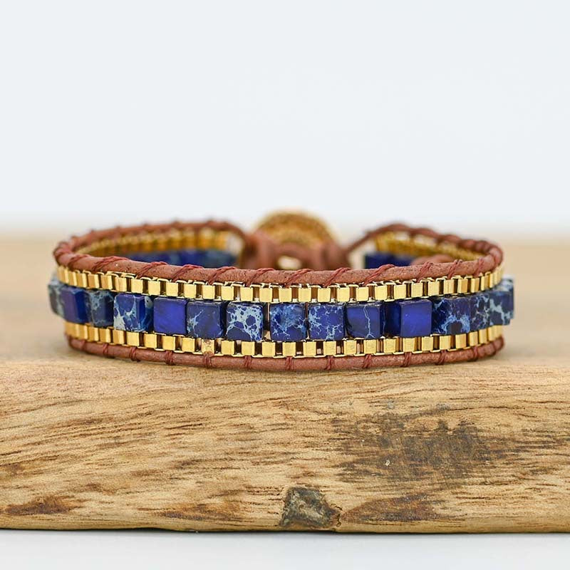 Pulsera de Lapislázuli – Elegancia Azul con Energía Ancestral