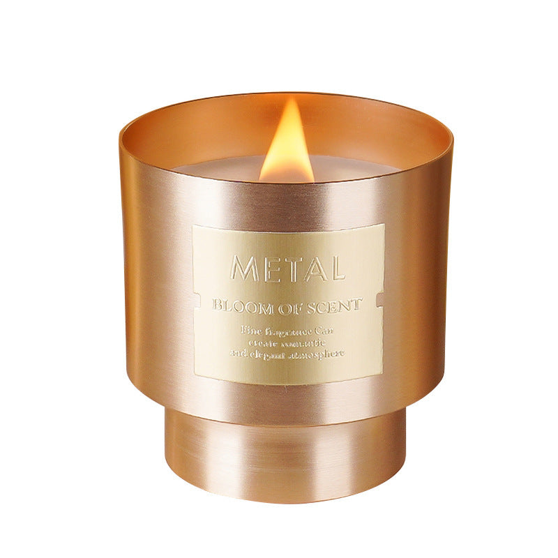 Vela de Aromaterapia en Taza Metálica – Fragancia, Energía y Bienestar