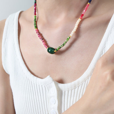 Collar Esencia de Armonía: Ágata y Aventurina para Bienestar Espiritual