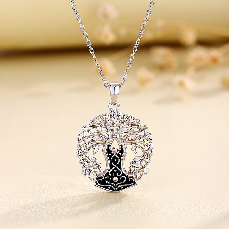 Collar árbol de la vida en plata 925, símbolo de crecimiento, equilibrio y conexión interior