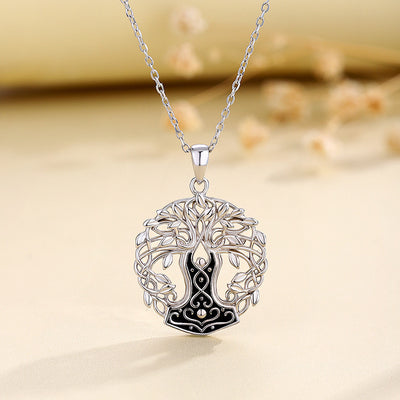 Collar árbol de la vida en plata 925, símbolo de crecimiento, equilibrio y conexión interior