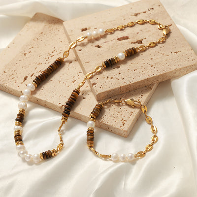 Collar Ojo de Tigre y Perla: Tu Amuleto de Equilibrio y Confianza