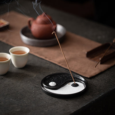 Porta Incienso Tai Chi de Cerámica – Equilibrio y Armonía Interior