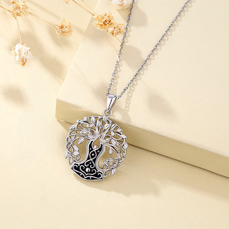 Collar árbol de la vida en plata 925, símbolo de crecimiento, equilibrio y conexión interior