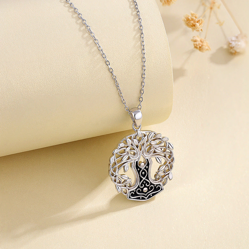 Collar árbol de la vida en plata 925, símbolo de crecimiento, equilibrio y conexión interior