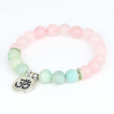 Pulsera de Cuarzo Rosa y Amazonita – Amor, serenidad y conexión espiritual
