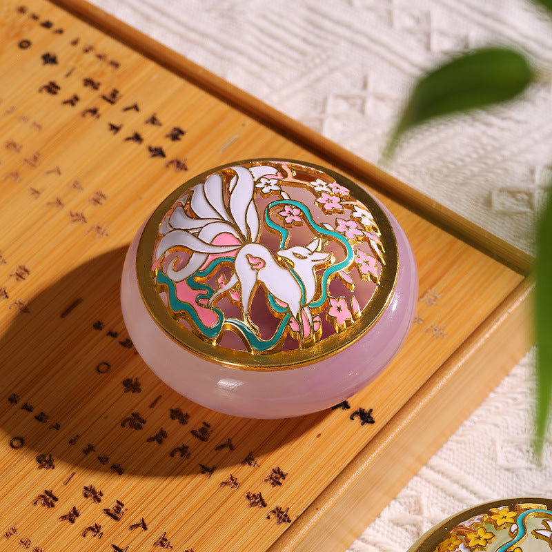 Quemador de Incienso de Vidrio Antiguo – Luz Interior y Belleza Atemporal