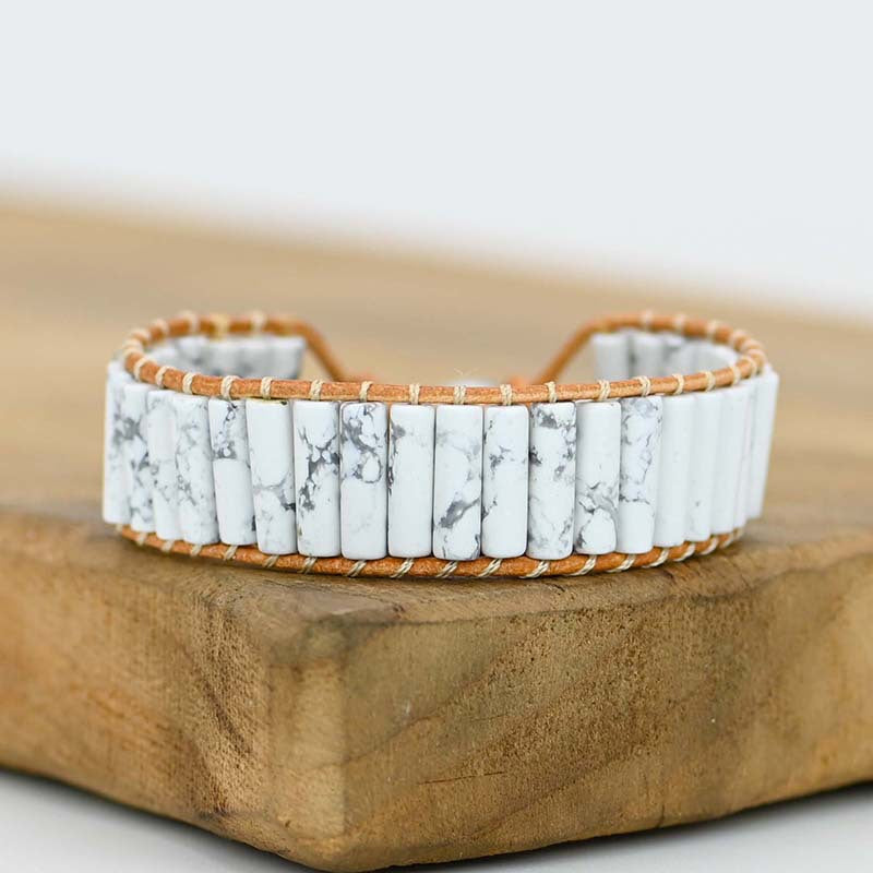 Pulsera de Serenidad en Turquesa Blanca Natural