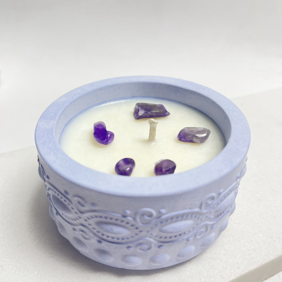 Velas Perfumadas con Piedras Difusoras – Fragancia y Armonía Interior