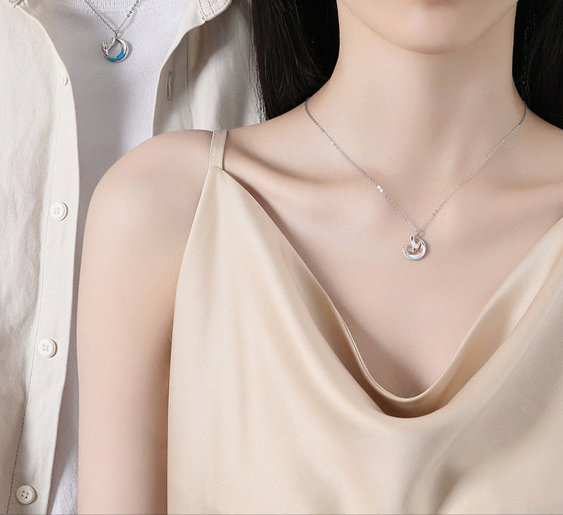 Collar Dúo de Aventurina Azul y Plata: Unión Espiritual y Estilo Infinito