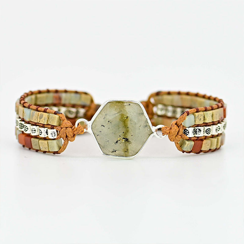 Pulsera Shoushan trenzada – Conexión con la tierra y elegancia natural