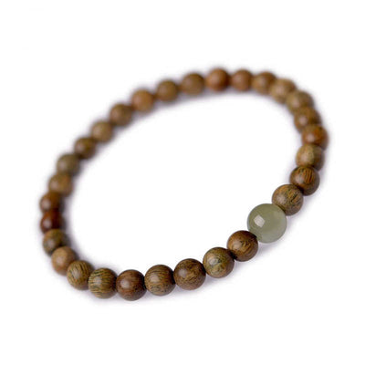 Pulsera de sándalo verde y turmalina: armonía y energía espiritual en tu día a día