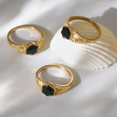 Anillo espiritual de ónix negro: protección y energía en tu día a día