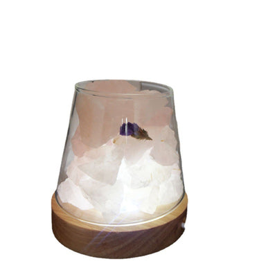 Lámpara de Sal del Himalaya con Aromaterapia – Luz de Bienestar y Energía Positiva