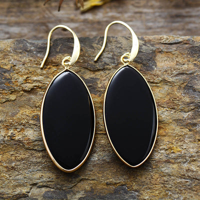 Brilla con Equilibrio y Protección: Pendientes de Cuarzo Rosa, Ónix y Turquesa