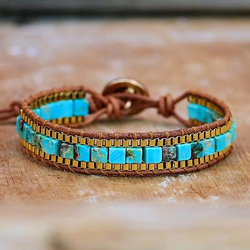 Pulsera de Turquesa – Elegancia Protectora con Energía Natural