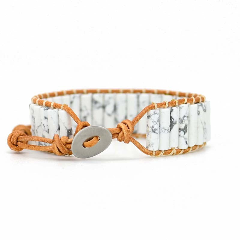 Pulsera de Serenidad en Turquesa Blanca Natural