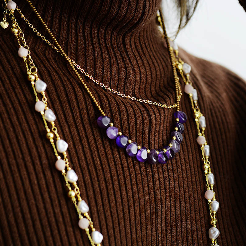 Equilibra tus emociones: Colgante de Amatista Natural para Paz Interior