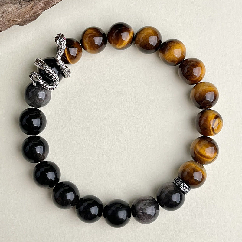 Pulsera de Obsidiana Nevada – Energía Renovada y Protección Espiritual