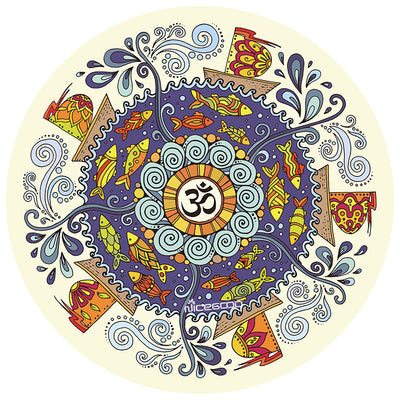 Esterilla Redonda de Meditación Flor de Mar – 3 mm