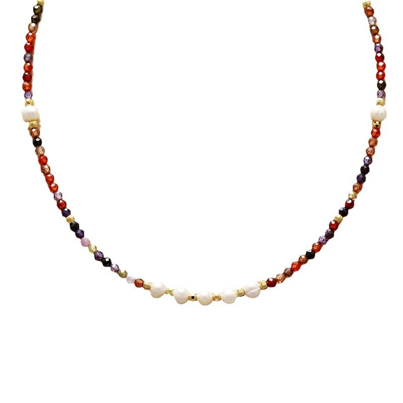 Elegancia Natural y Armonía: Gargantilla con Perlas de Agua Dulce