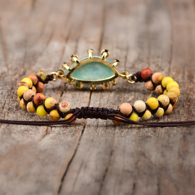 Pulsera de Amazonita con Cristales Multicolores