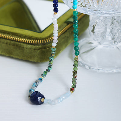 Collar Esencia de Armonía: Ágata y Aventurina para Bienestar Espiritual