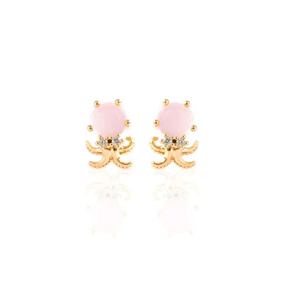 Pendiente Suelto Oro Pulpo