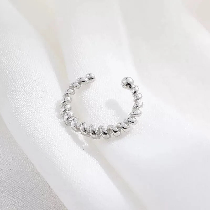 Pendiente Suelto Oro Torcido Hélix