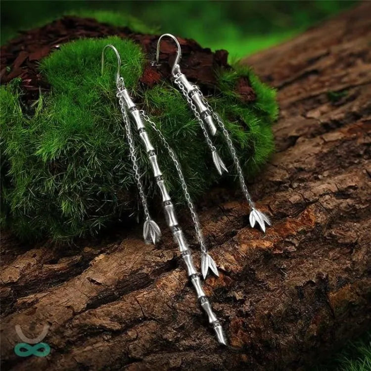 Pendientes "El Bambú de la Felicidad"