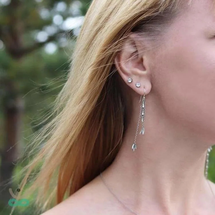 Pendientes "El Bambú de la Felicidad"