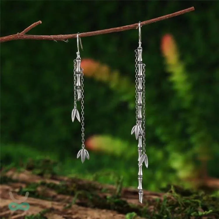 Pendientes "El Bambú de la Felicidad"