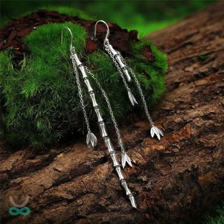 Pendientes "El Bambú de la Felicidad"