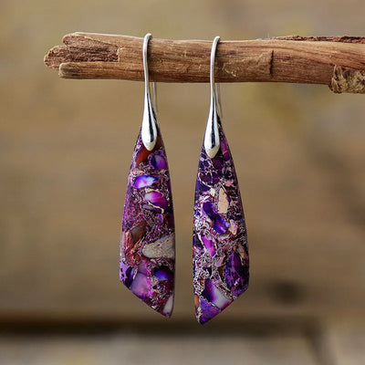 Pendientes Geométricos de Turmalina Rosa: Elegancia y Amor Propio