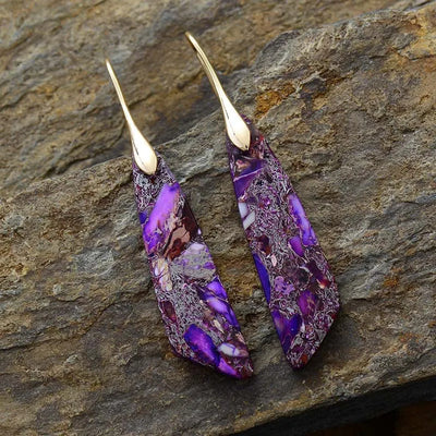 Pendientes Geométricos de Turmalina Rosa: Elegancia y Amor Propio