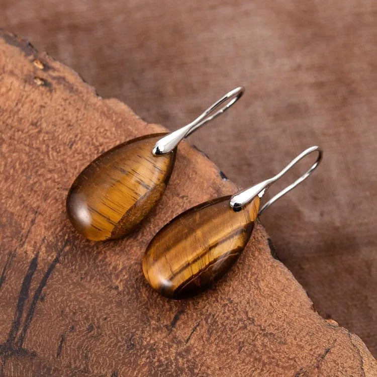 Pendientes de ojo de tigre