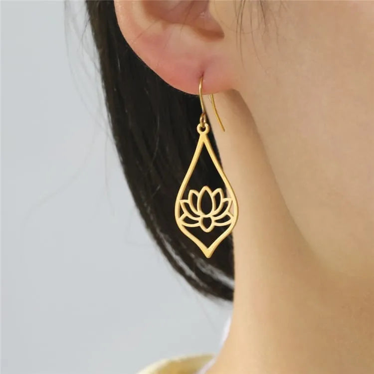 Pendientes flor de loto