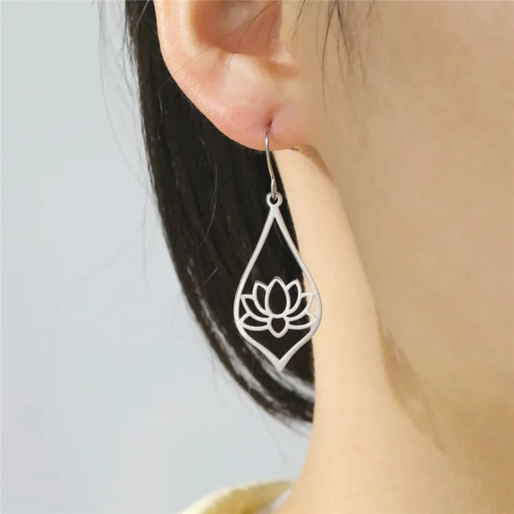Pendientes flor de loto