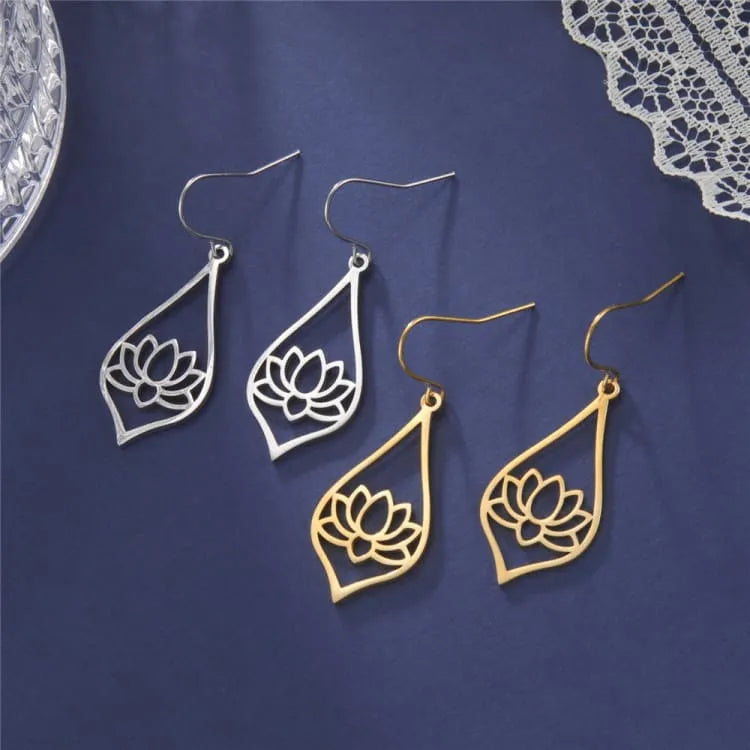 Pendientes flor de loto