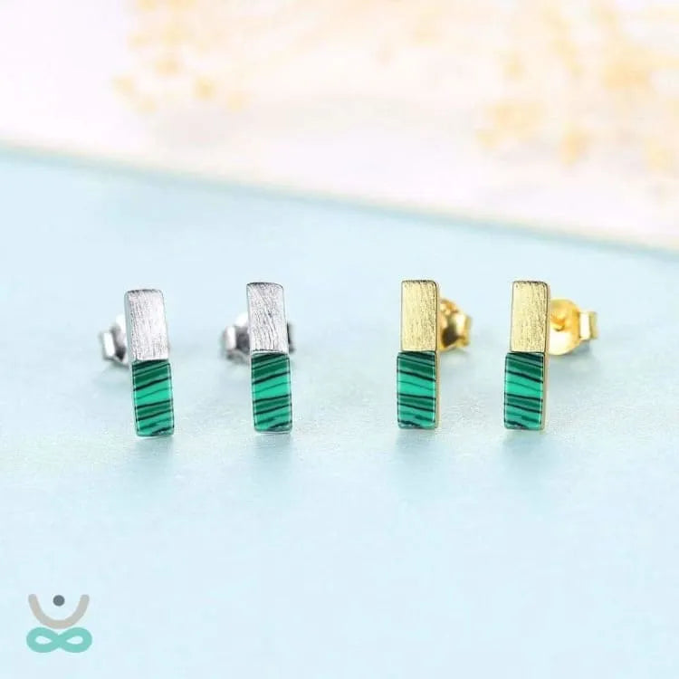 Pequeño Pendiente de Malaquita - Belleza y Protección en Cada Detalle