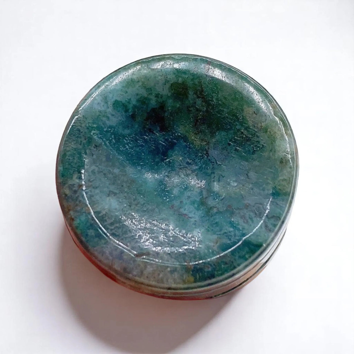 Piedra de ágata musgosa pulida – Equilibrio natural y bienestar diario